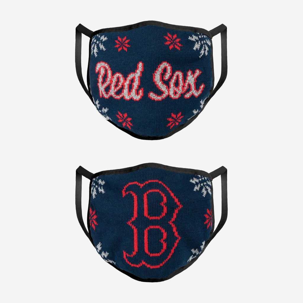 Boston Red Sox Womens Knit 2 Pack Face Cover FOCO - FOCO.com