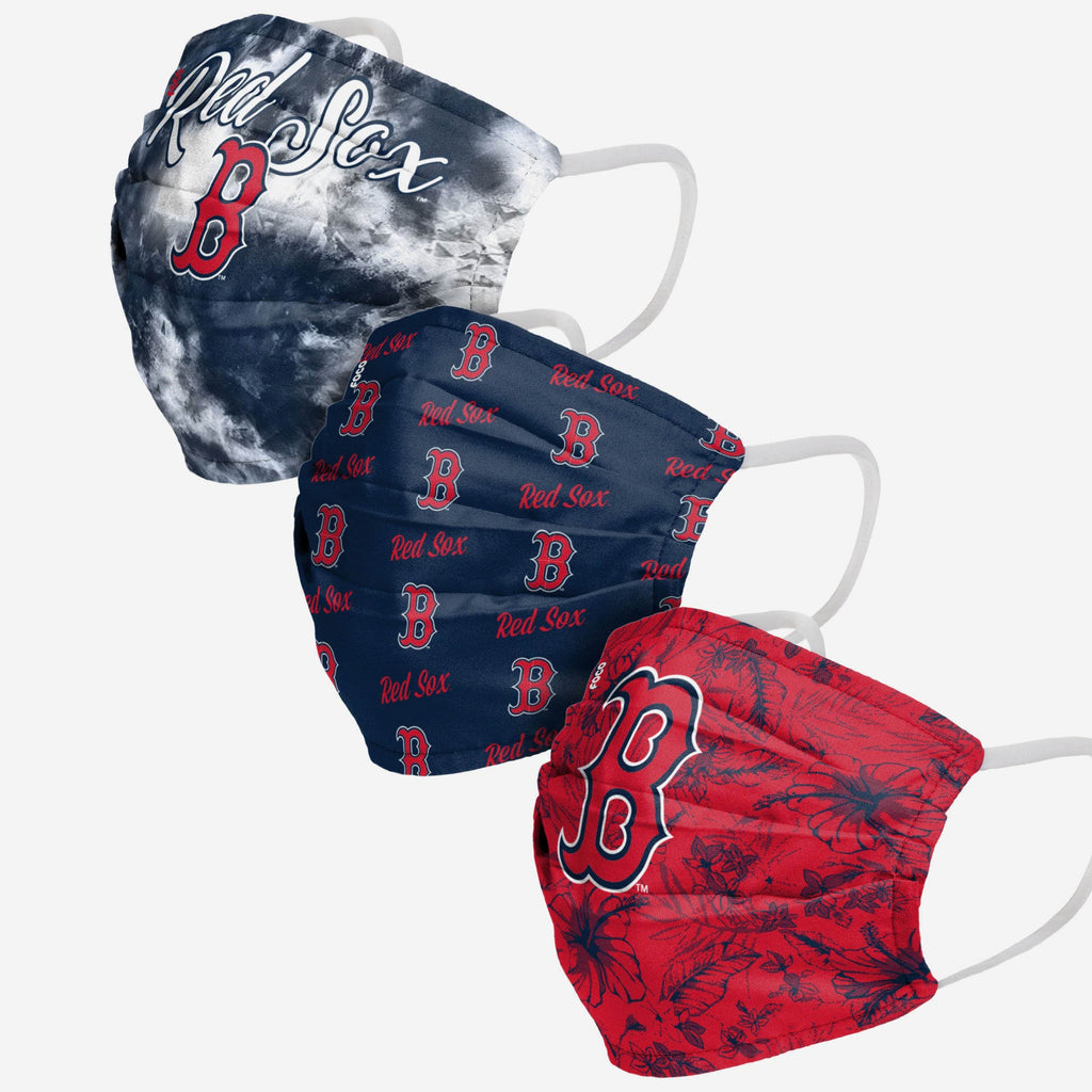 Boston Red Sox Womens Matchday 3 Pack Face Cover FOCO - FOCO.com