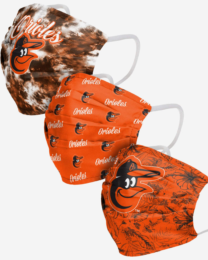 Baltimore Orioles Womens Matchday 3 Pack Face Cover FOCO - FOCO.com