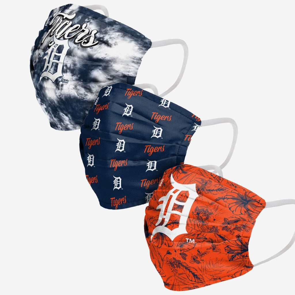 Detroit Tigers Womens Matchday 3 Pack Face Cover FOCO - FOCO.com