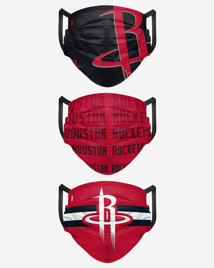 Houston Rockets Matchday 3 Pack Face Cover FOCO - FOCO.com