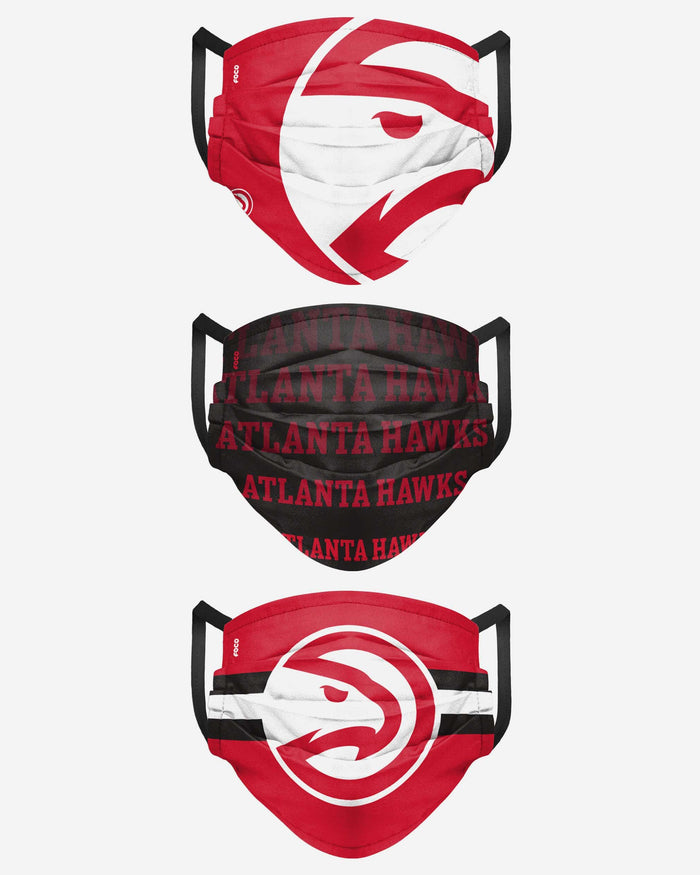 Atlanta Hawks Matchday 3 Pack Face Cover FOCO - FOCO.com