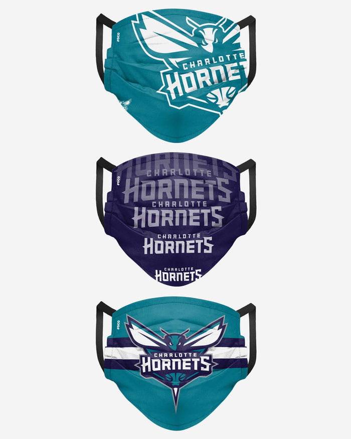 Charlotte Hornets Matchday 3 Pack Face Cover FOCO - FOCO.com