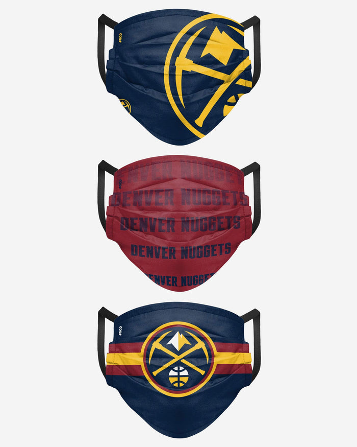 Denver Nuggets Matchday 3 Pack Face Cover FOCO - FOCO.com
