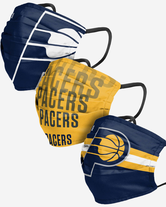 Indiana Pacers Matchday 3 Pack Face Cover FOCO - FOCO.com