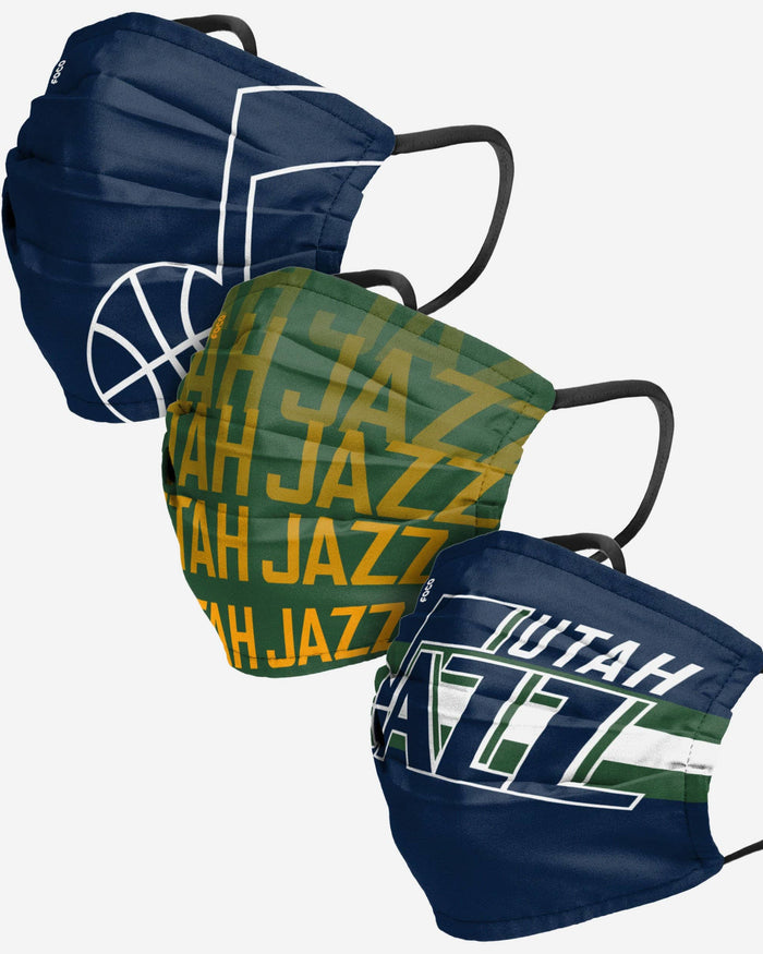 Utah Jazz Matchday 3 Pack Face Cover FOCO - FOCO.com