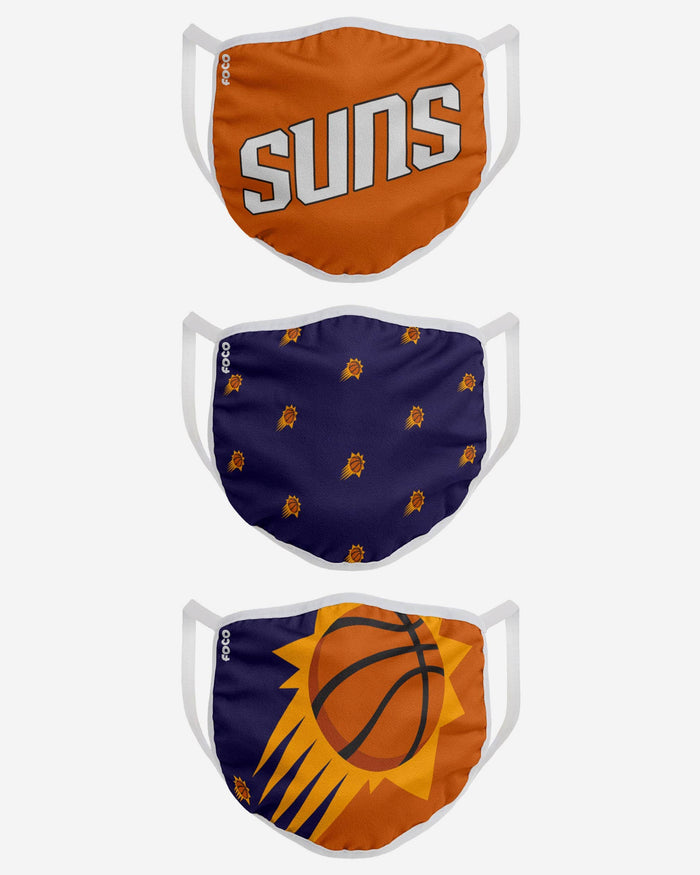 Phoenix Suns 3 Pack Face Cover FOCO - FOCO.com
