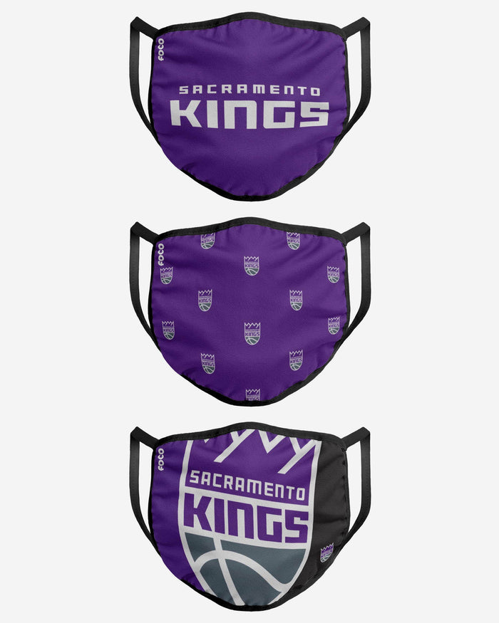 Sacramento Kings 3 Pack Face Cover FOCO - FOCO.com