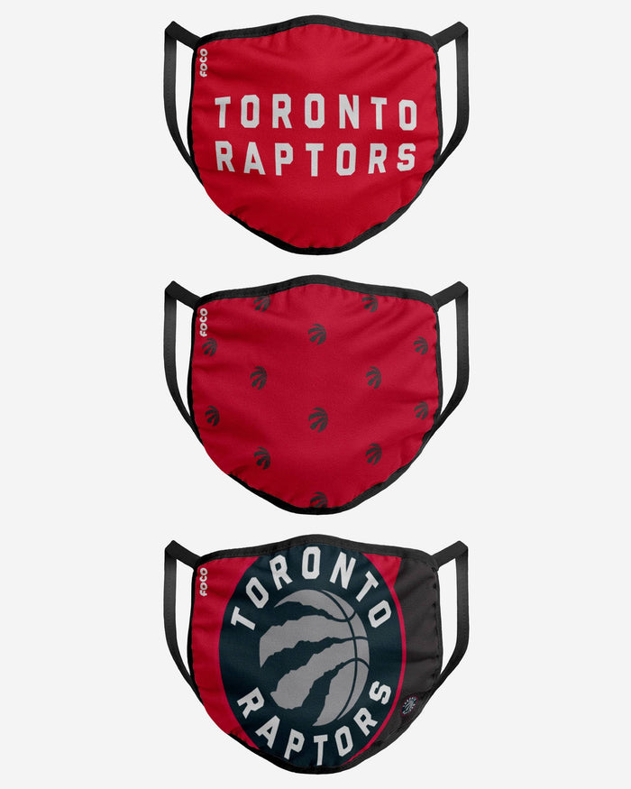 Toronto Raptors 3 Pack Face Cover FOCO - FOCO.com