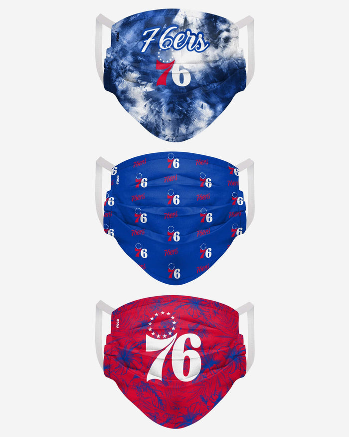 Philadelphia 76ers Womens Matchday 3 Pack Face Cover FOCO - FOCO.com