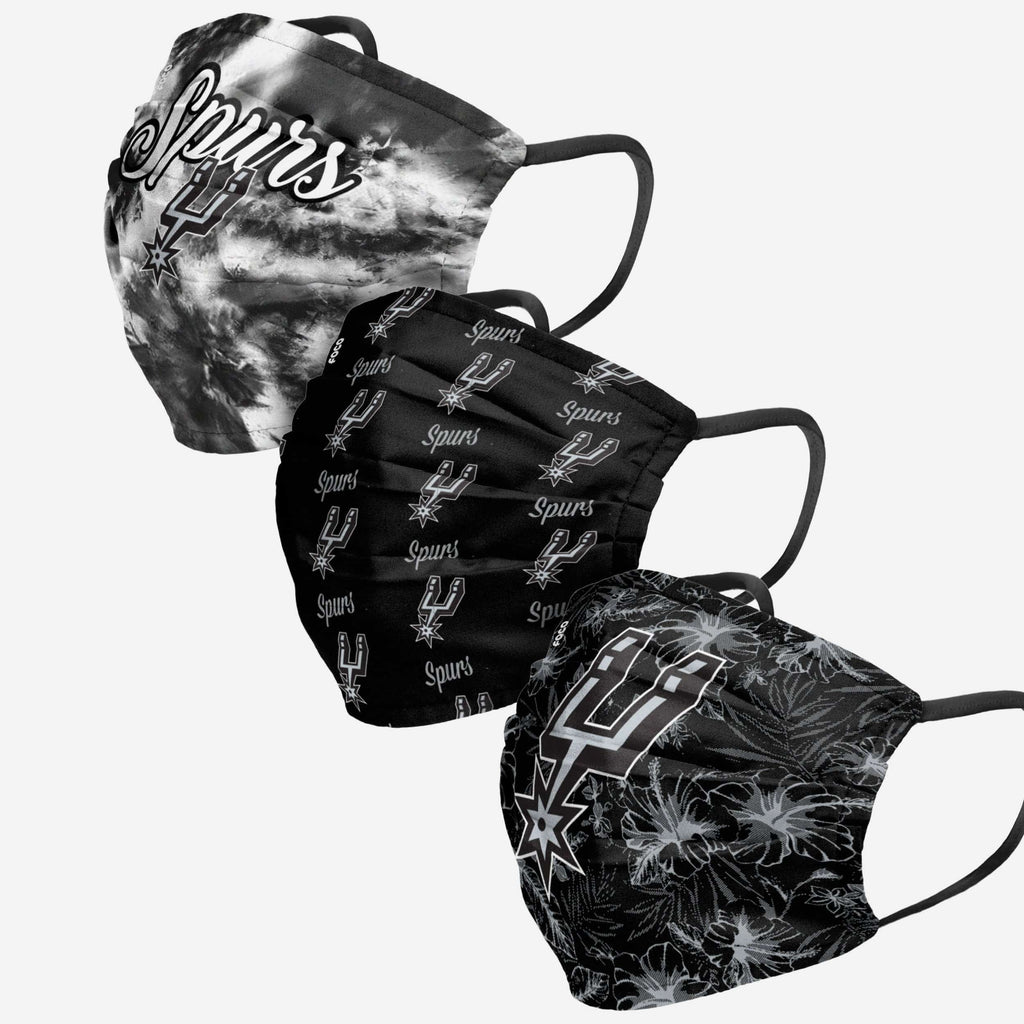 San Antonio Spurs Womens Matchday 3 Pack Face Cover FOCO - FOCO.com