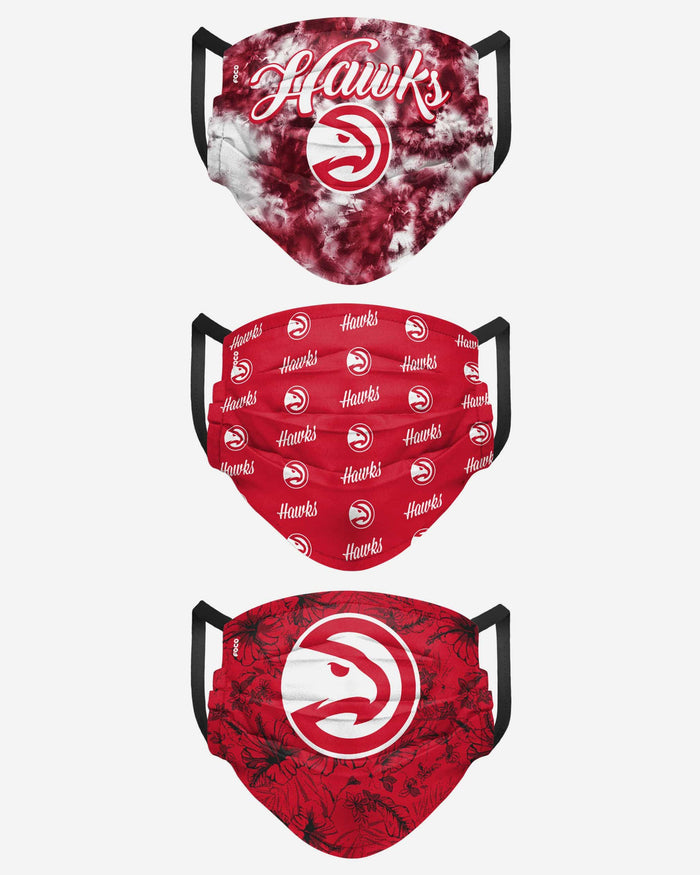 Atlanta Hawks Womens Matchday 3 Pack Face Cover FOCO - FOCO.com