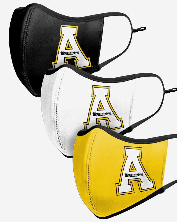 Appalachian State Mountaineers Sport 3 Pack Face Cover FOCO - FOCO.com