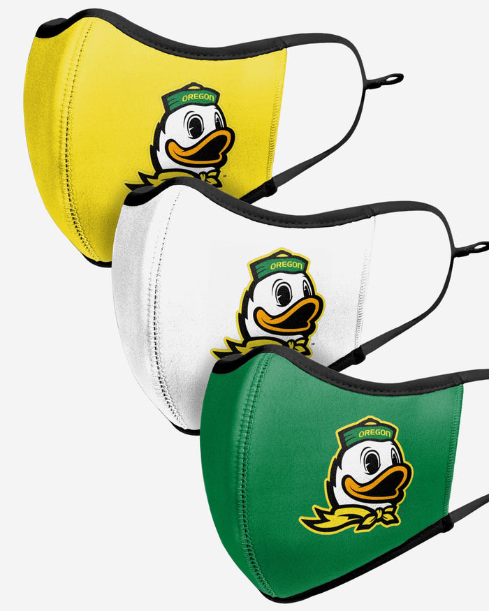 Oregon Ducks Sport 3 Pack Face Cover FOCO - FOCO.com
