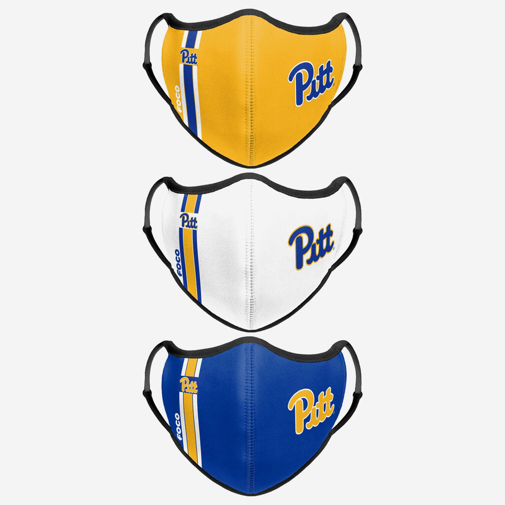 Pittsburgh Panthers Sport 3 Pack Face Cover FOCO - FOCO.com