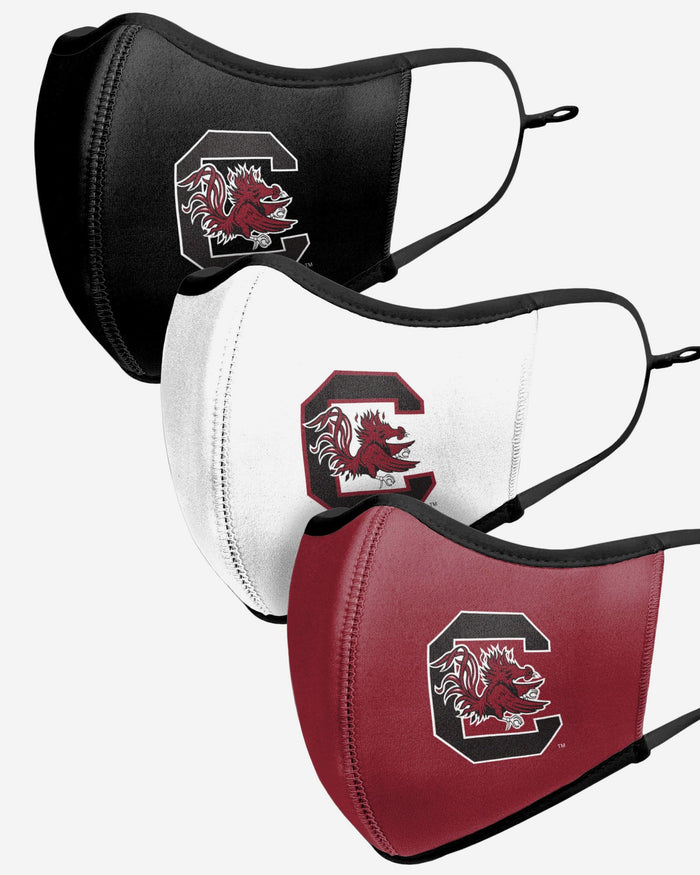 South Carolina Gamecocks Sport 3 Pack Face Cover FOCO - FOCO.com