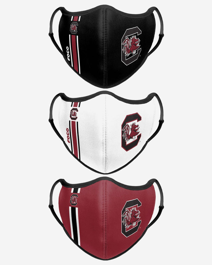 South Carolina Gamecocks Sport 3 Pack Face Cover FOCO - FOCO.com