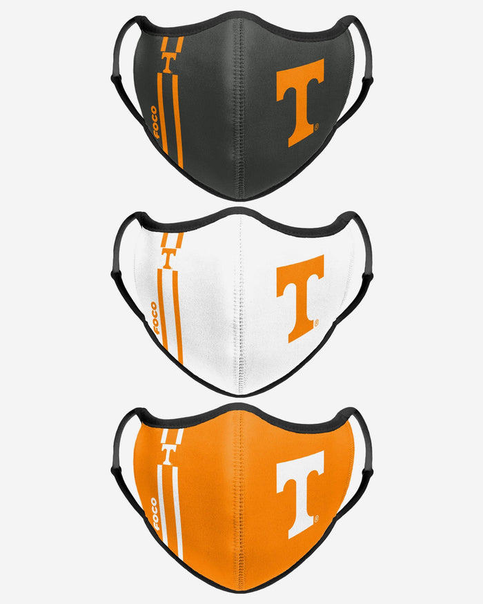 Tennessee Volunteers Sport 3 Pack Face Cover FOCO - FOCO.com