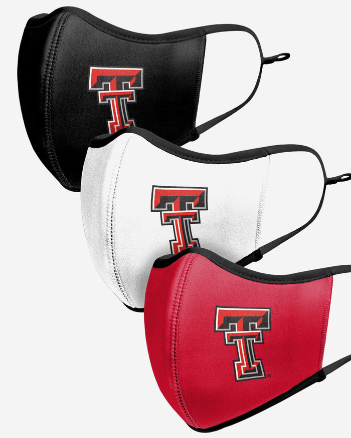 Texas Tech Red Raiders Sport 3 Pack Face Cover FOCO - FOCO.com