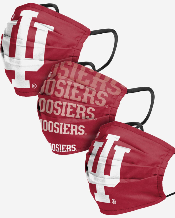 Indiana Hoosiers Matchday 3 Pack Face Cover FOCO - FOCO.com