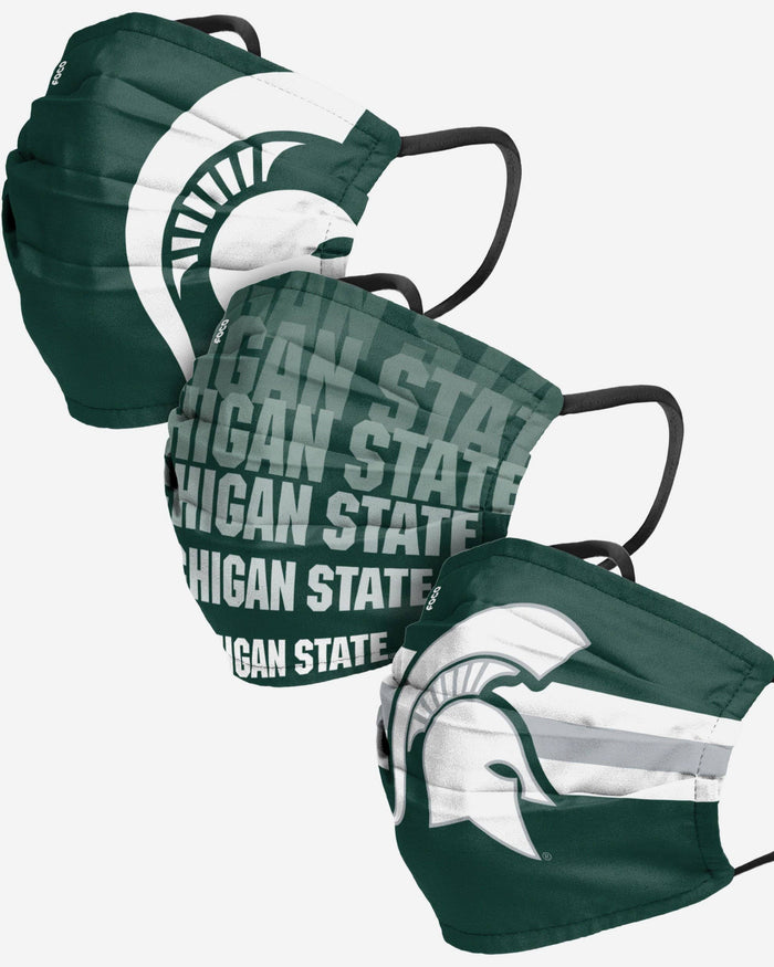 Michigan State Spartans Matchday 3 Pack Face Cover FOCO - FOCO.com