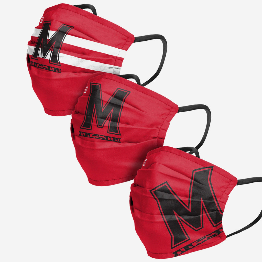 Maryland Terrapins Matchday 3 Pack Face Cover FOCO - FOCO.com