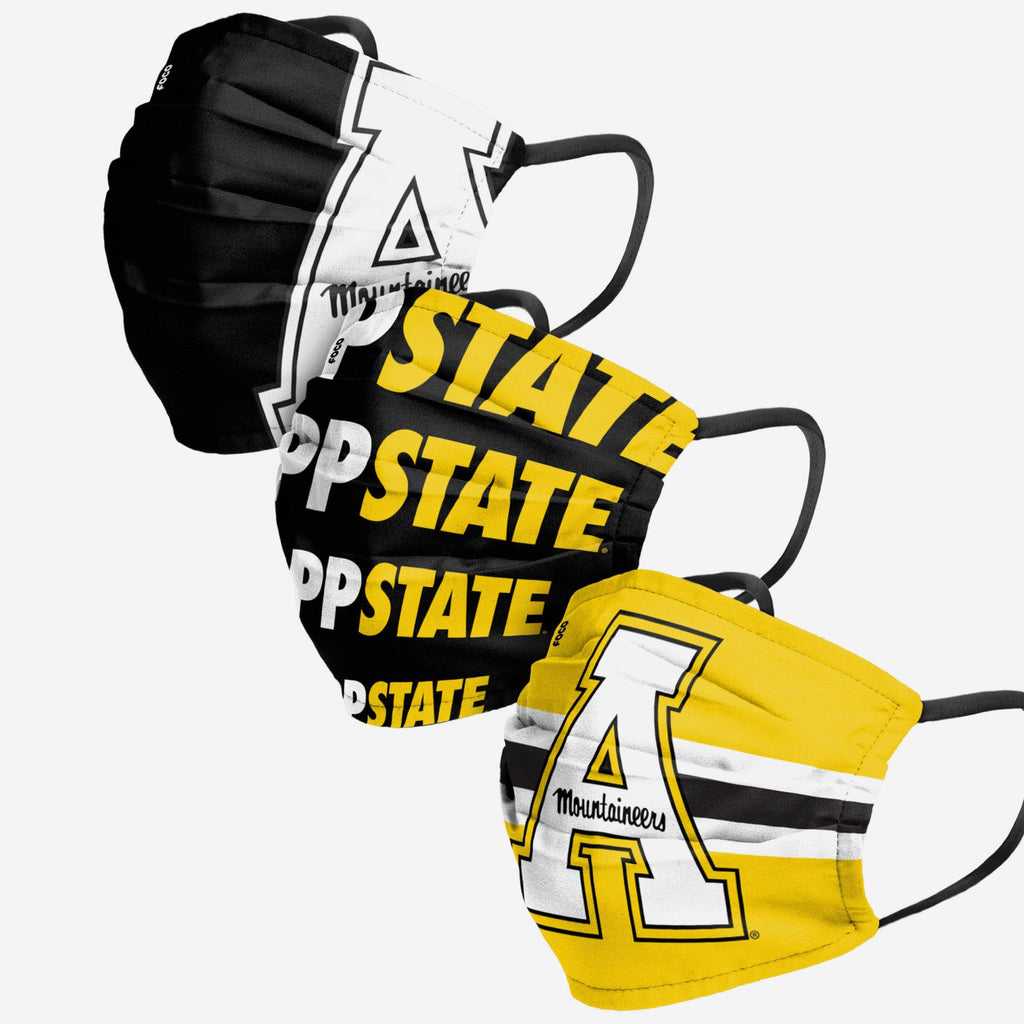 Appalachian State Mountaineers Matchday 3 Pack Face Cover FOCO - FOCO.com
