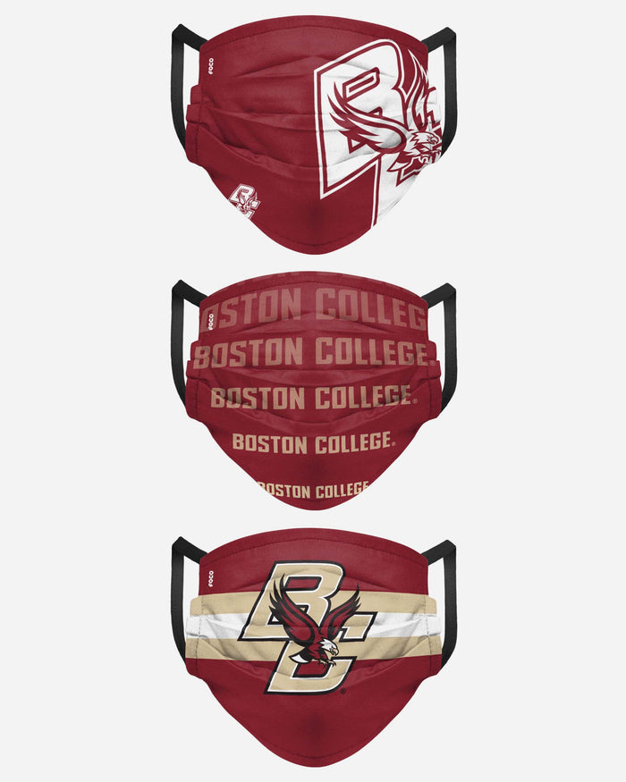 Boston College Eagles Matchday 3 Pack Face Cover FOCO - FOCO.com