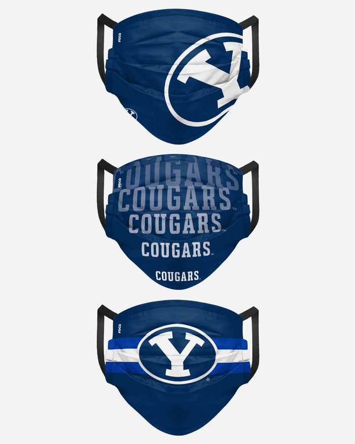 BYU Cougars Matchday 3 Pack Face Cover FOCO - FOCO.com