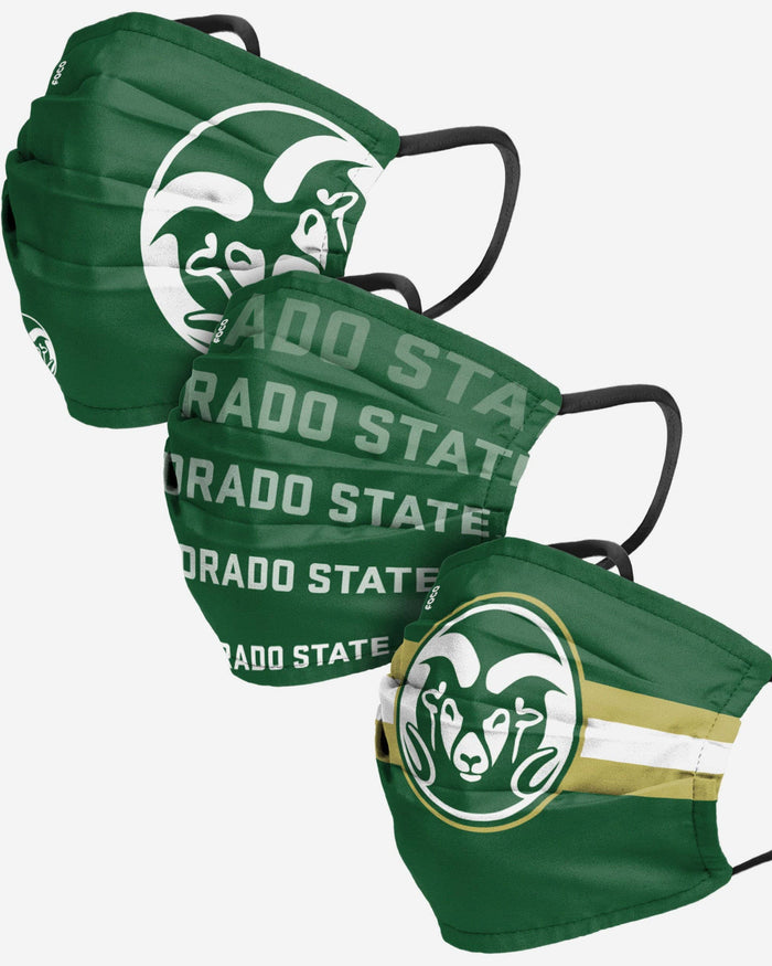 Colorado State Rams Matchday 3 Pack Face Cover FOCO - FOCO.com