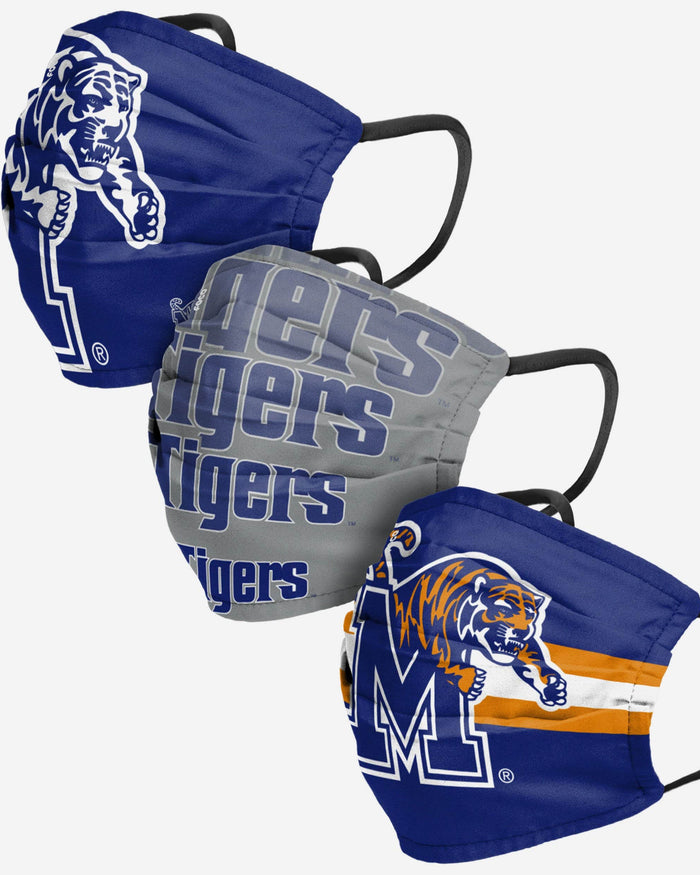 Memphis Tigers Matchday 3 Pack Face Cover FOCO - FOCO.com