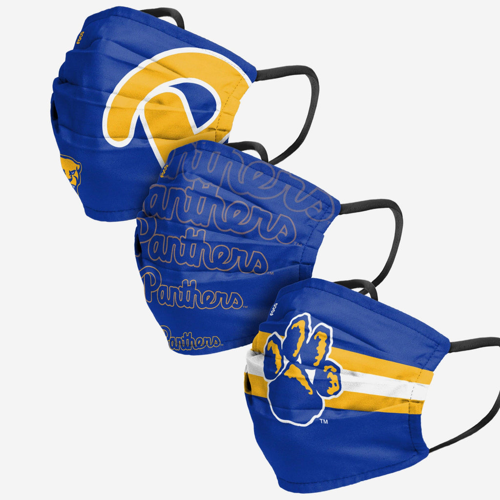 Pittsburgh Panthers Matchday 3 Pack Face Cover FOCO - FOCO.com