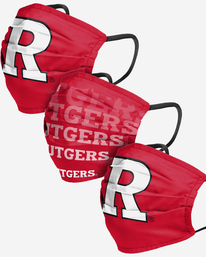 Rutgers Scarlet Knights Matchday 3 Pack Face Cover FOCO Adult - FOCO.com