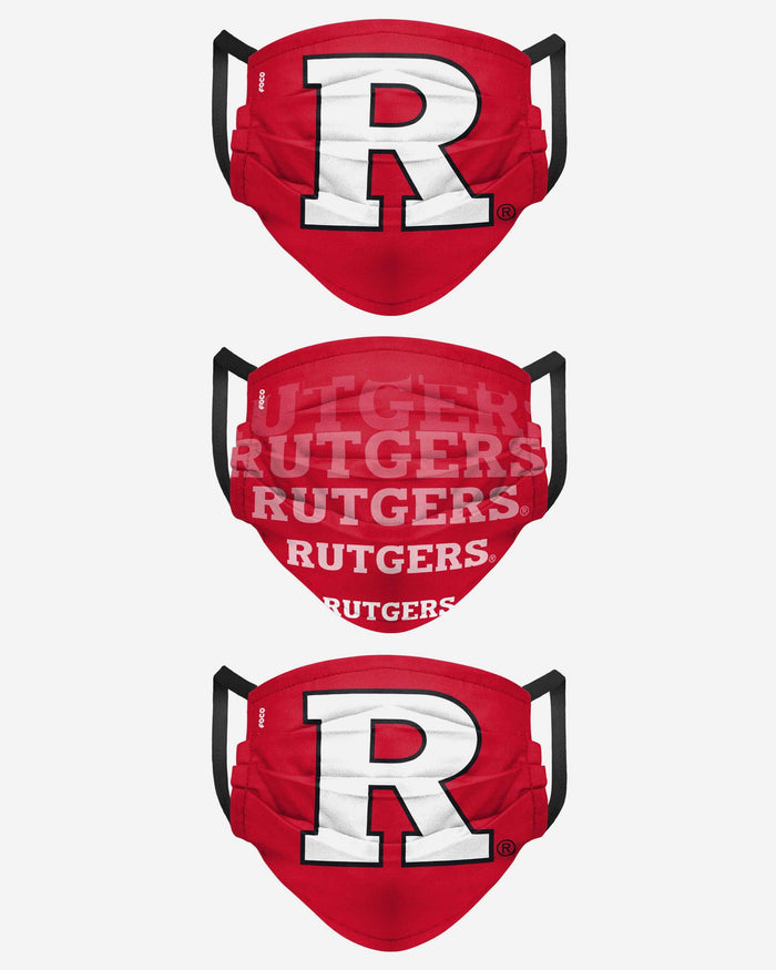 Rutgers Scarlet Knights Matchday 3 Pack Face Cover FOCO - FOCO.com
