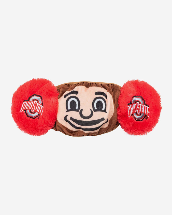 Brutus Buckeye Ohio State Buckeyes Mascot Earmuff Face Cover FOCO - FOCO.com