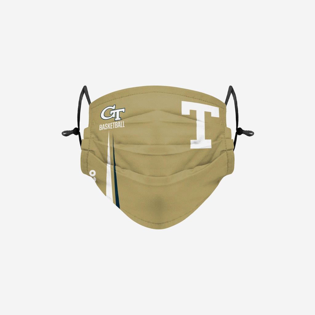 Georgia Tech Yellow Jackets On-Court Sideline Logo Adjustable Alternative Face Cover FOCO - FOCO.com