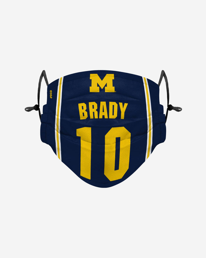 Tom Brady Michigan Wolverines Adjustable Face Cover FOCO - FOCO.com