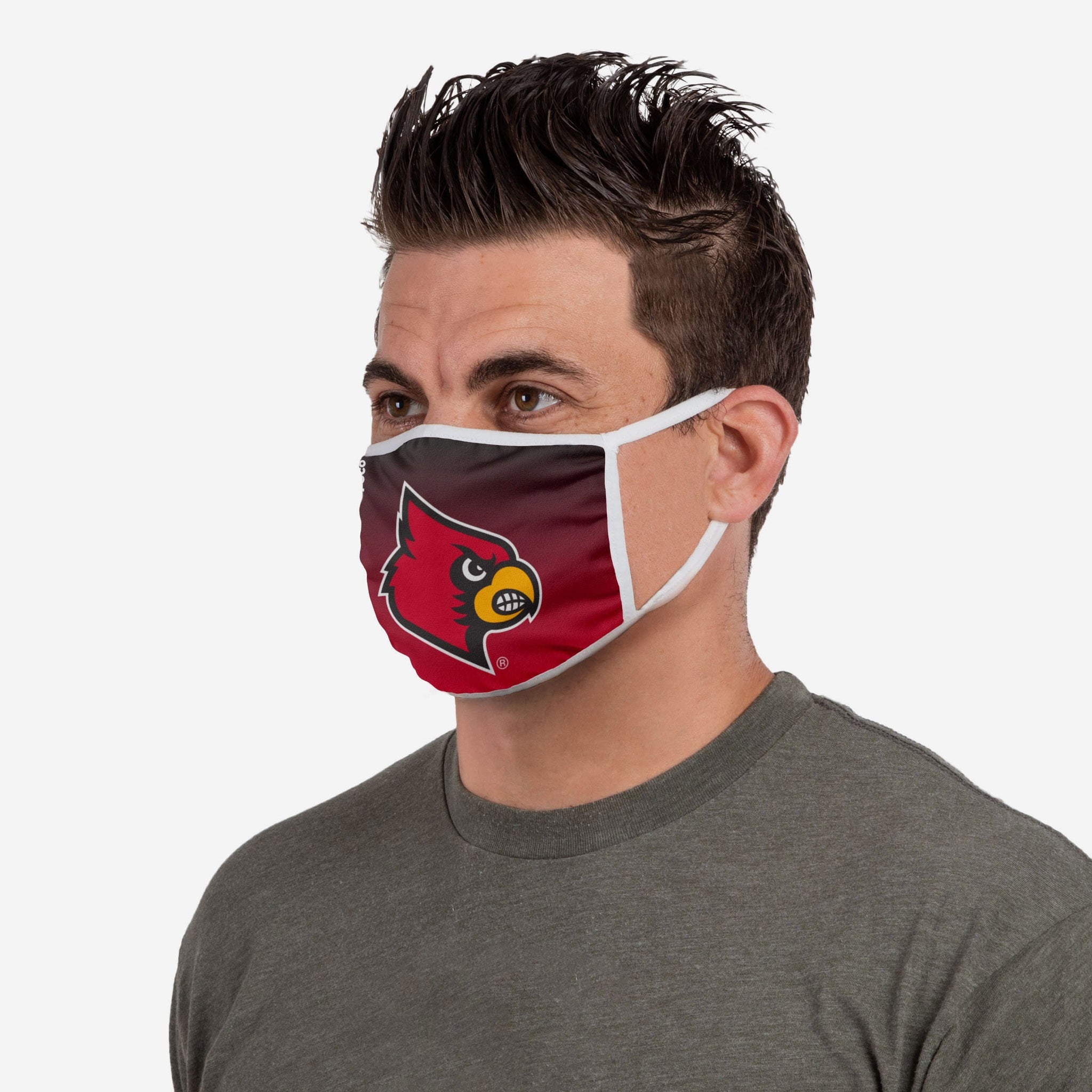 Louisville Cardinals Printed 2 Pack Face Cover FOCO