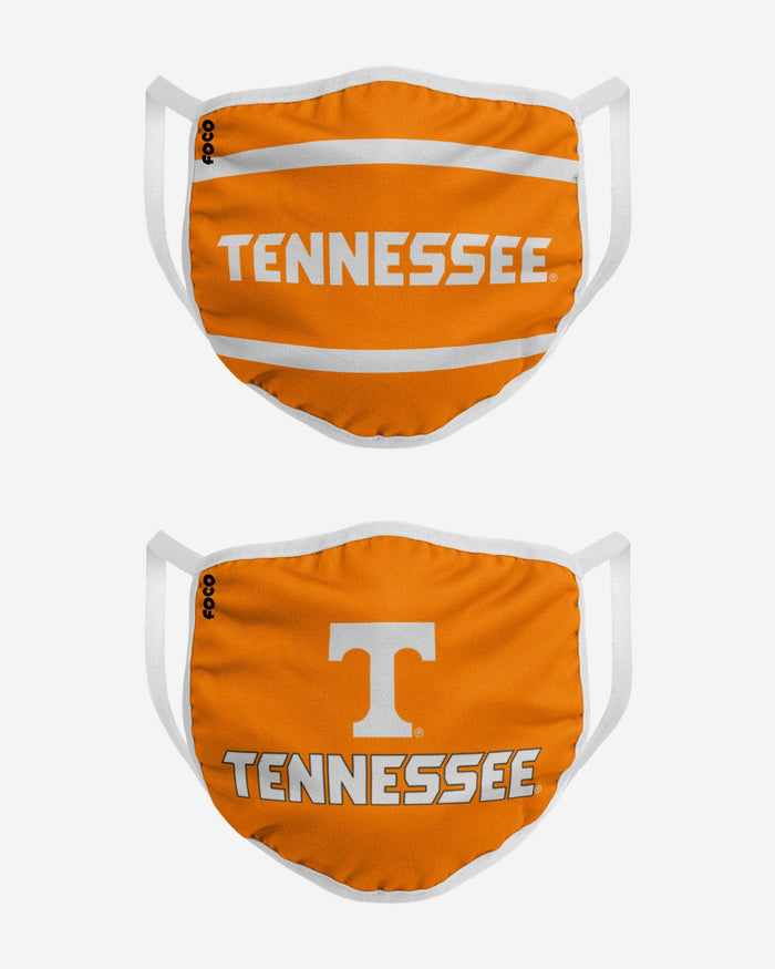 Tennessee Volunteers Printed 2 Pack Face Cover FOCO - FOCO.com