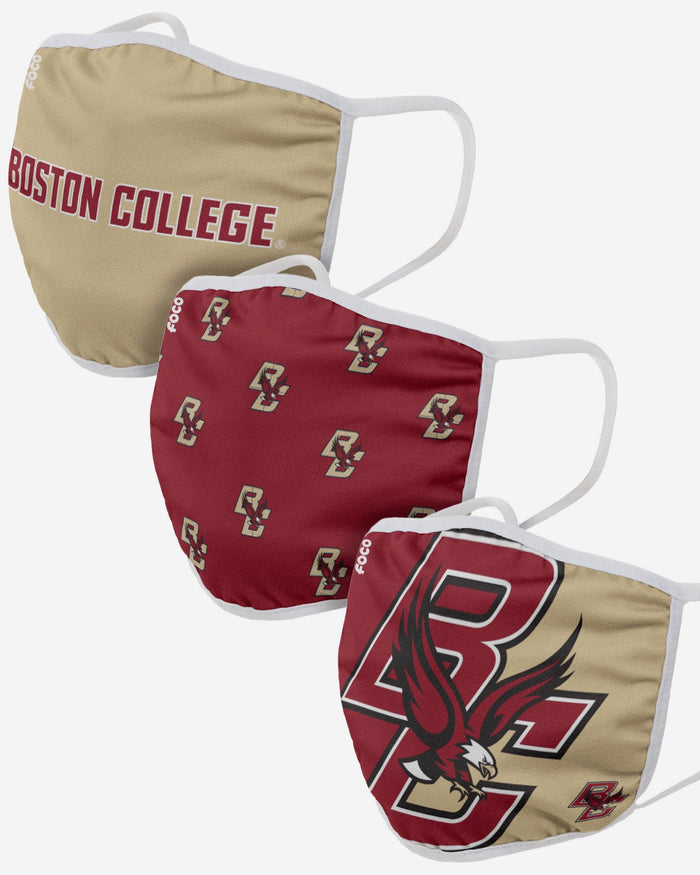 Boston College Eagles 3 Pack Face Cover FOCO - FOCO.com