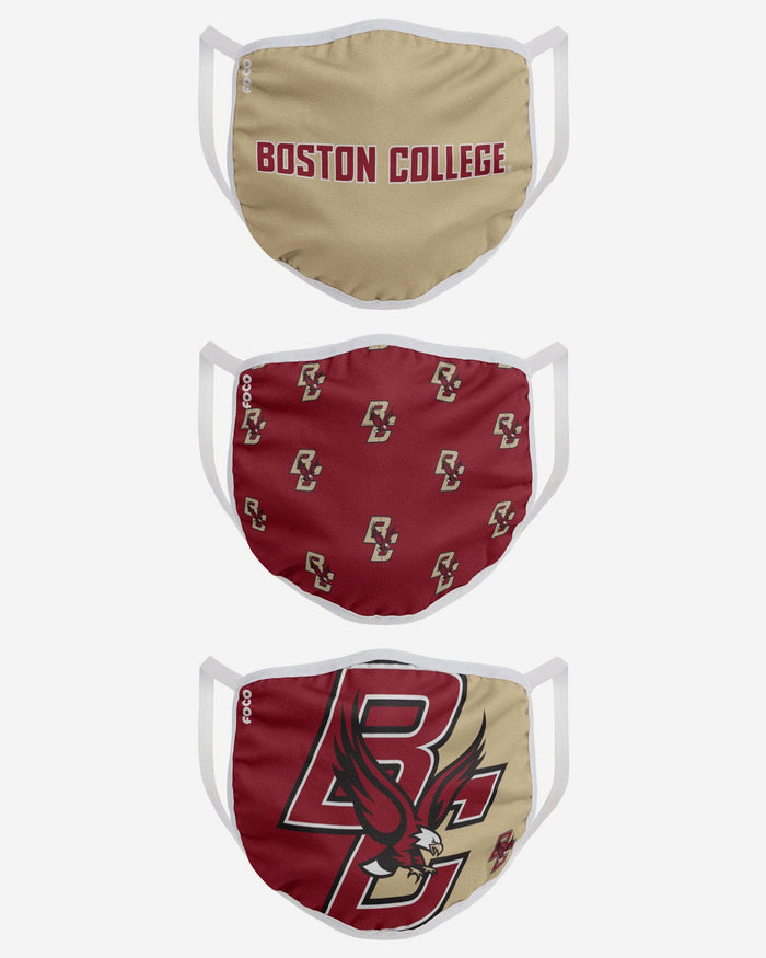 Boston College Eagles 3 Pack Face Cover FOCO - FOCO.com