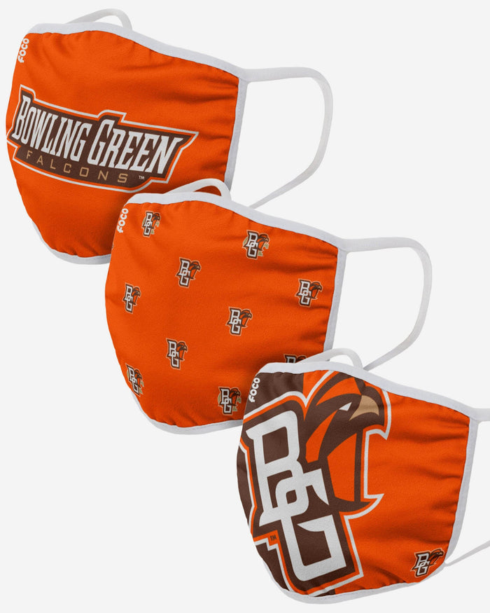 Bowling Green Falcons 3 Pack Face Cover FOCO - FOCO.com
