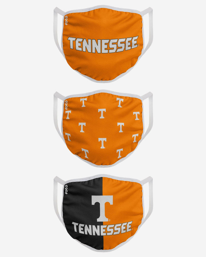 Tennessee Volunteers 3 Pack Face Cover FOCO - FOCO.com