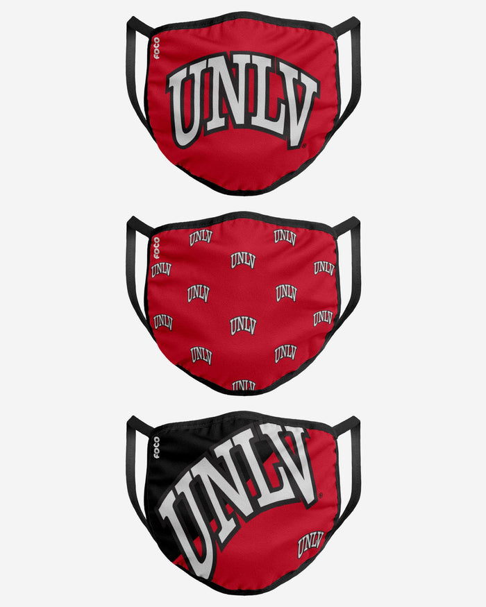 UNLV Rebels 3 Pack Face Cover FOCO - FOCO.com