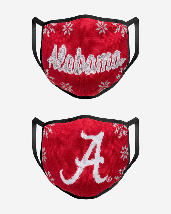 Alabama Crimson Tide Womens Knit 2 Pack Face Cover FOCO - FOCO.com