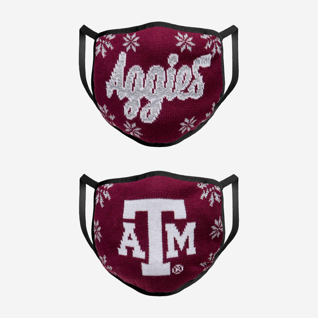 Texas A&M Aggies Womens Knit 2 Pack Face Cover FOCO - FOCO.com