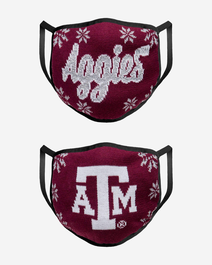 Texas A&M Aggies Womens Knit 2 Pack Face Cover FOCO - FOCO.com