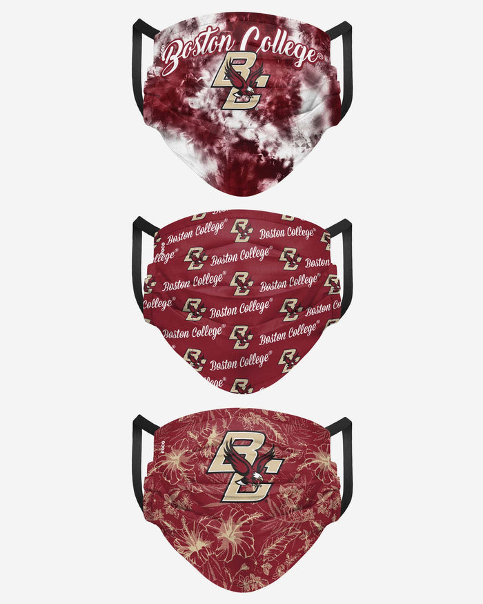 Boston College Eagles Womens Matchday 3 Pack Face Cover FOCO - FOCO.com