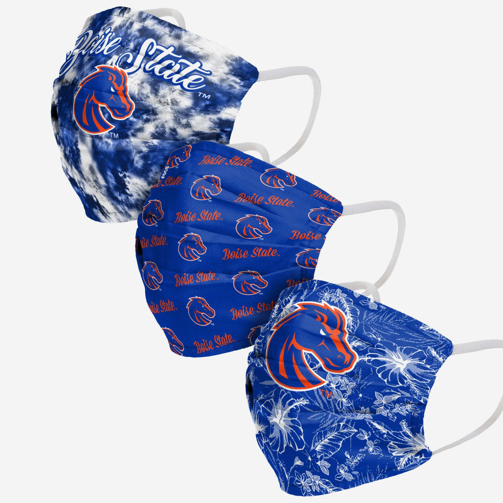 Boise State Broncos Womens Matchday 3 Pack Face Cover FOCO - FOCO.com