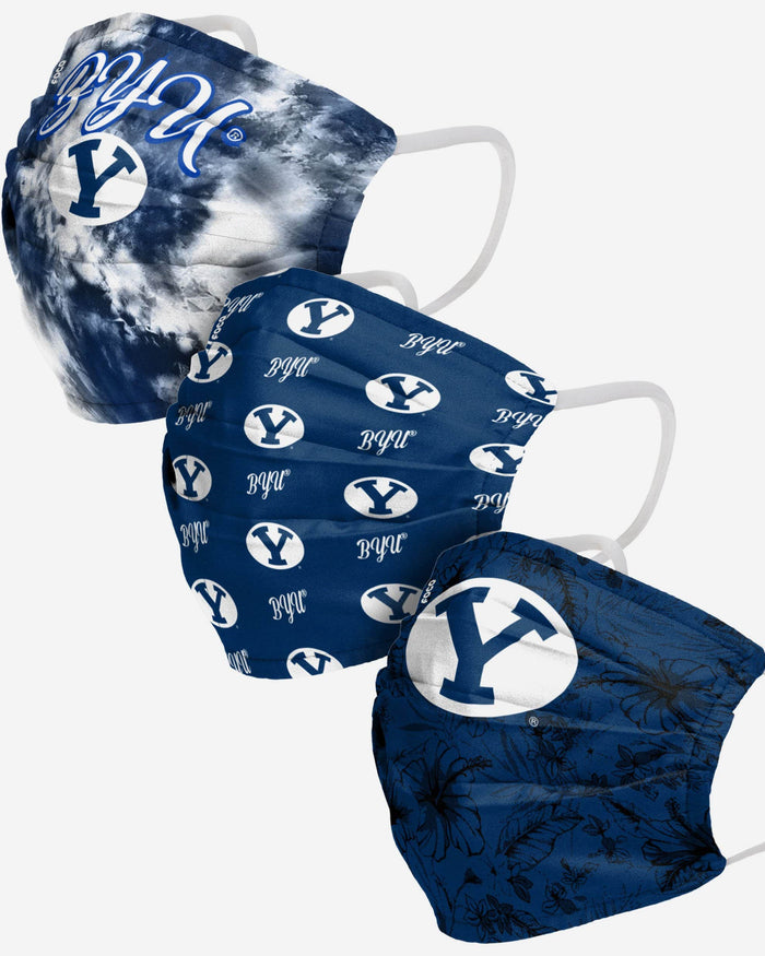 BYU Cougars Womens Matchday 3 Pack Face Cover FOCO - FOCO.com
